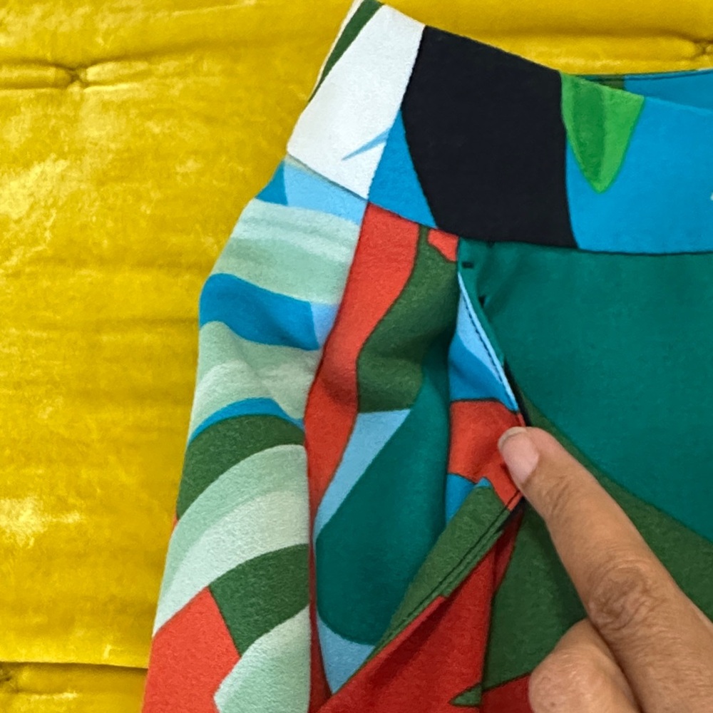 Ann Taylor Petite Multicolor Tropical Print Pantsuit - Picture 5 of 10